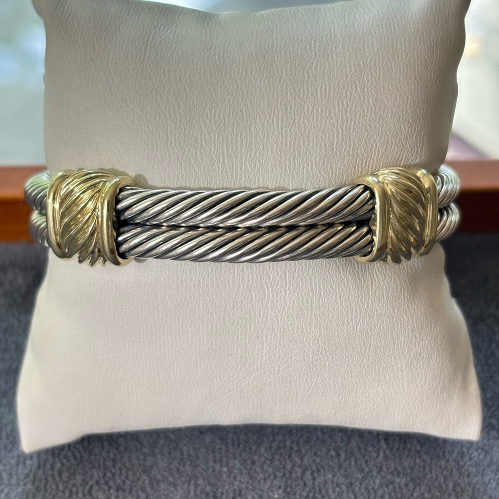 David Yurman Two-Tone Cable Bracelet